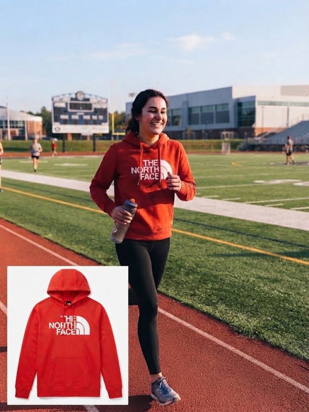 The North Face Red Pullover Hoodie - Women's Size Small